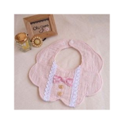 Yếm cho bé tròn hình bông hoa cao cấp